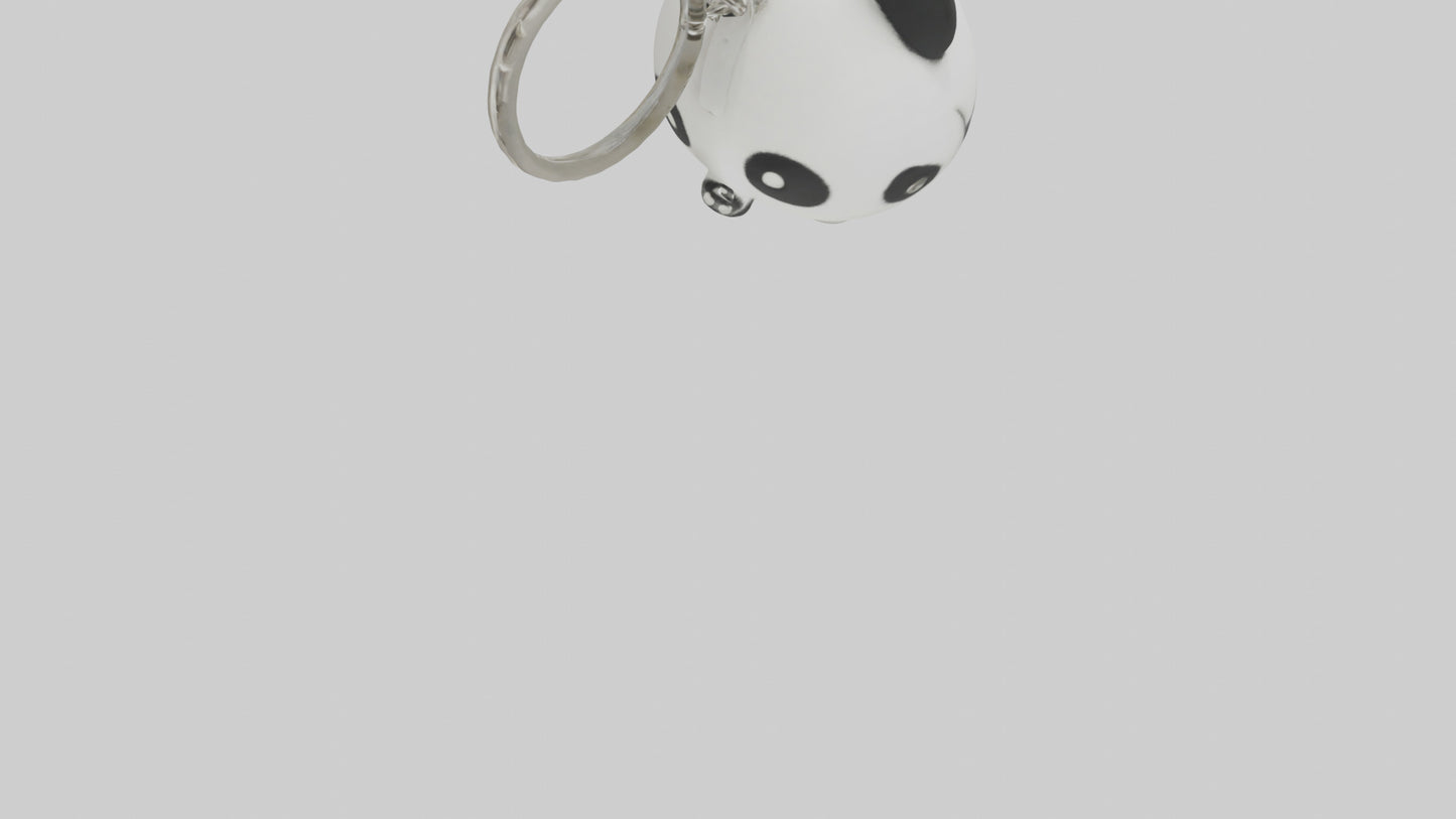 Panda keychain model VR / AR / low-poly