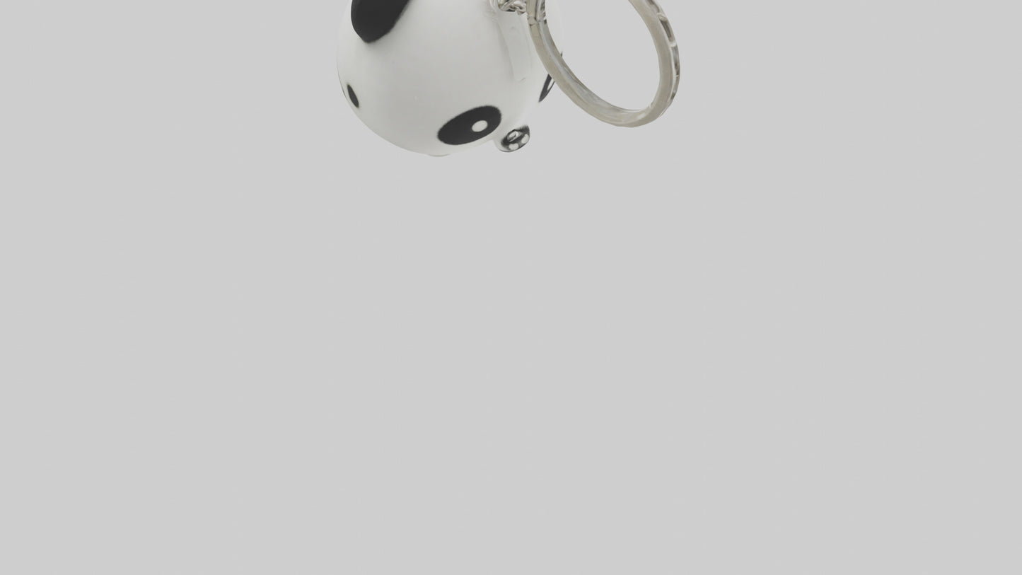 Panda keychain model VR / AR / low-poly