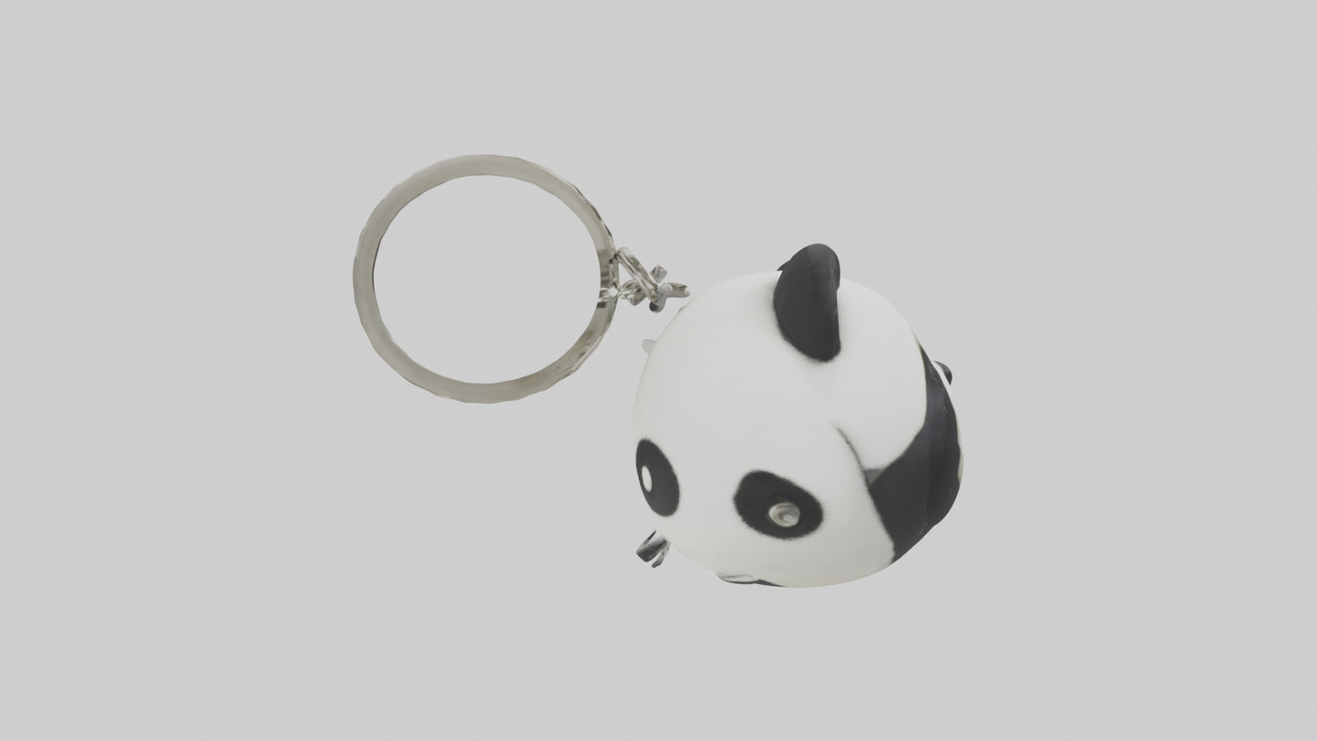 Panda keychain model VR / AR / low-poly