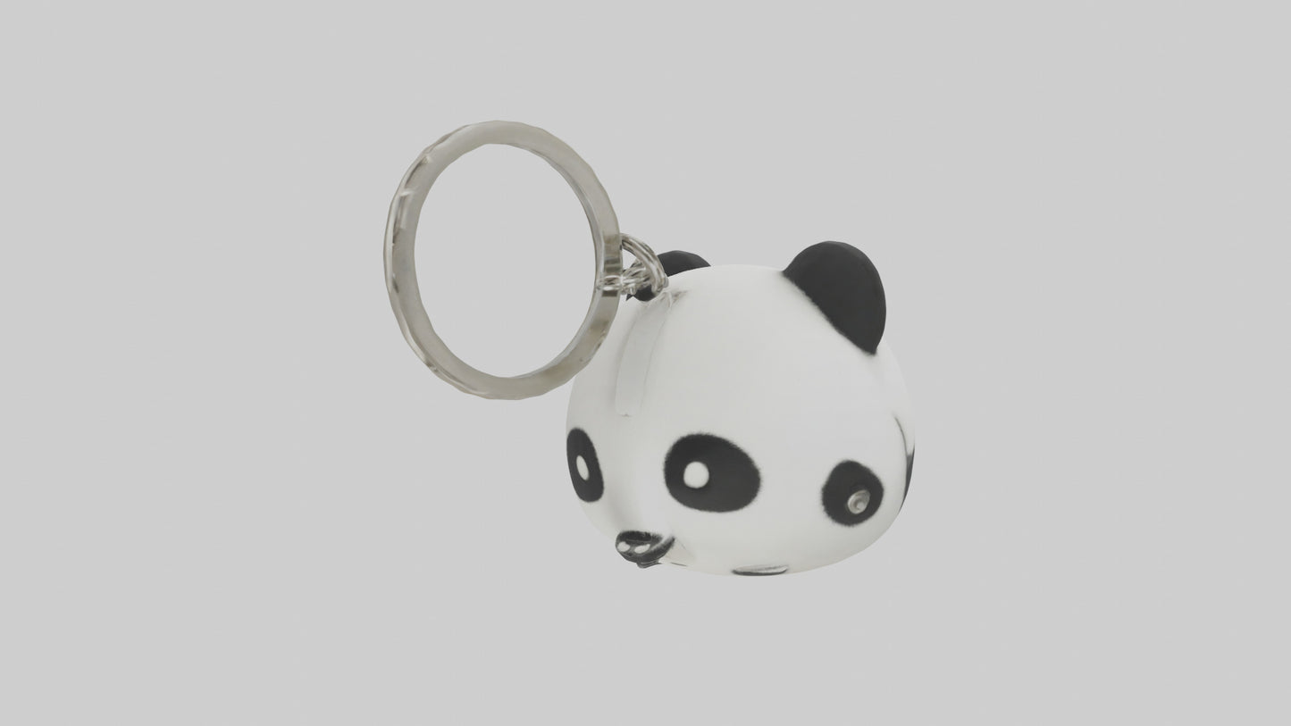 Panda keychain model VR / AR / low-poly