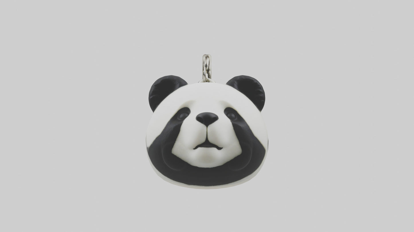 Panda keychain model VR / AR / low-poly