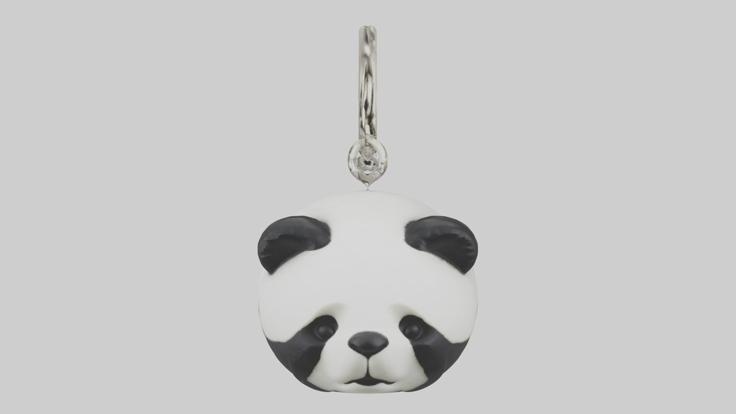 Panda keychain model VR / AR / low-poly