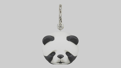 Panda keychain model VR / AR / low-poly