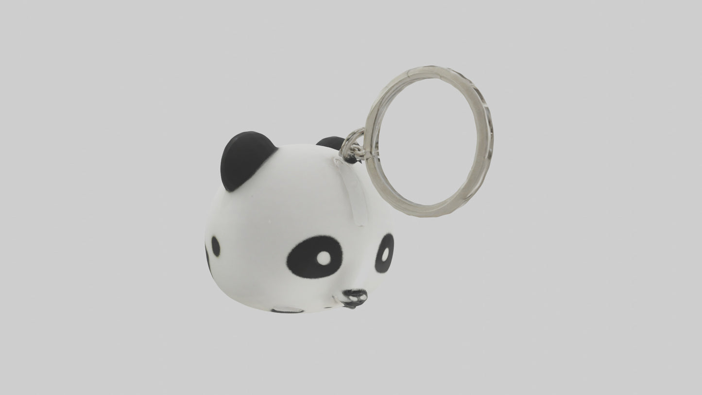 Panda keychain model VR / AR / low-poly