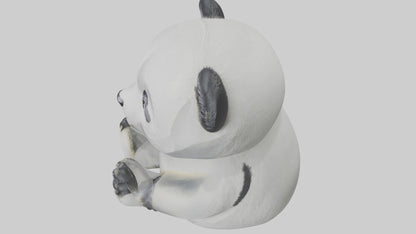 3D model Panda statue model VR / AR / low-poly