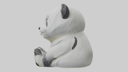 3D model Panda statue model VR / AR / low-poly