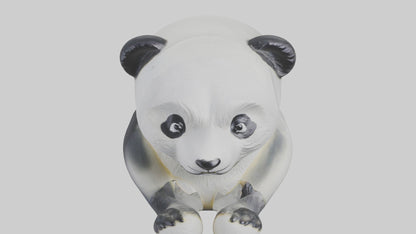 3D model Panda statue model VR / AR / low-poly