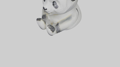 3D model Panda statue model VR / AR / low-poly