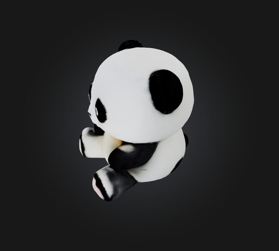 3D model panda toy 2 VR / AR / low-poly