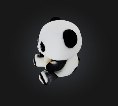 3D model panda toy 2 VR / AR / low-poly