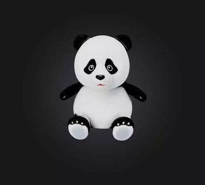 3D model panda toy VR / AR / low-poly