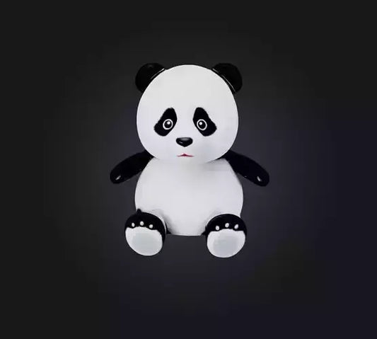 3D model panda toy VR / AR / low-poly