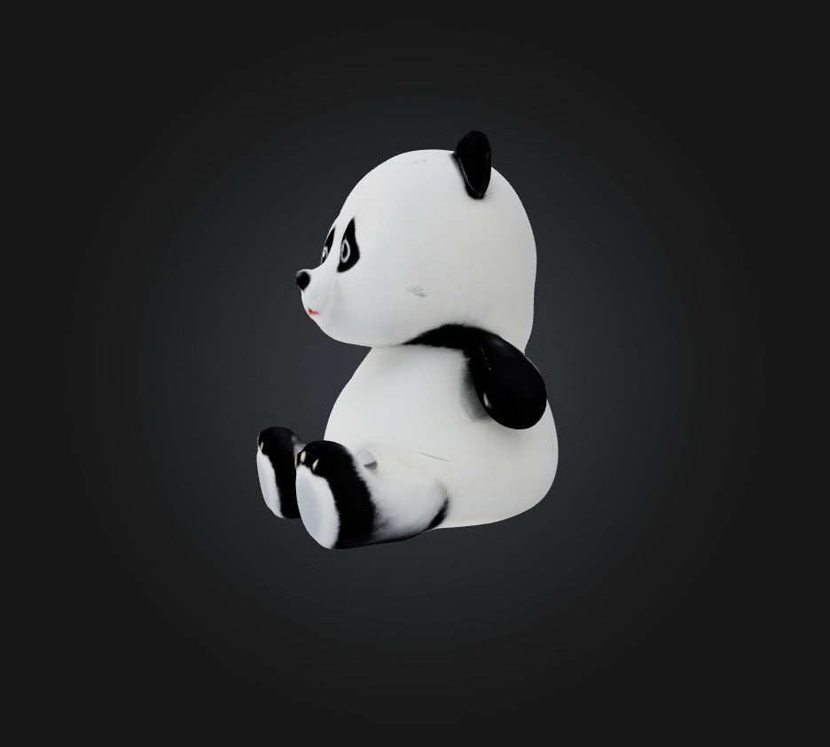 3D model panda toy VR / AR / low-poly