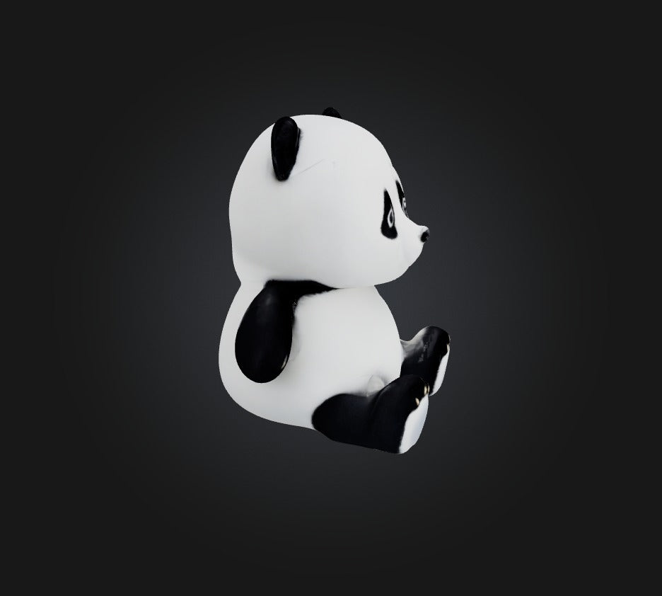 3D model panda toy VR / AR / low-poly