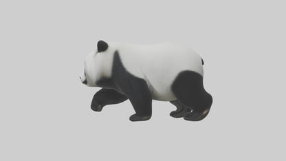 3D model Panda walking model VR / AR / low-poly