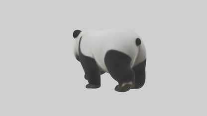3D model Panda walking model VR / AR / low-poly