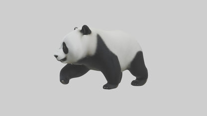 3D model Panda walking model VR / AR / low-poly