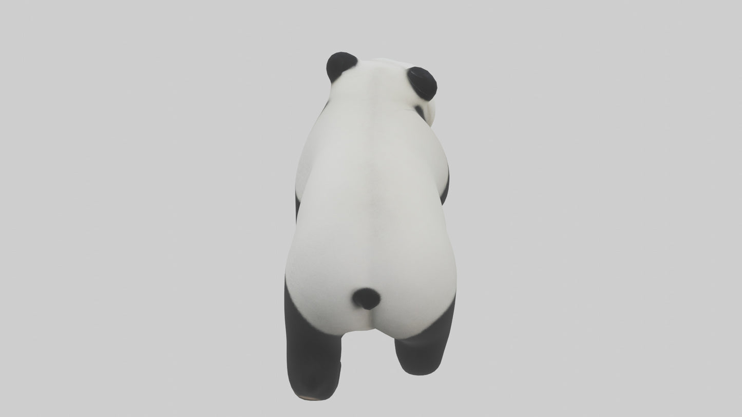 3D model Panda walking model VR / AR / low-poly