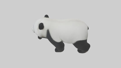 3D model Panda walking model VR / AR / low-poly