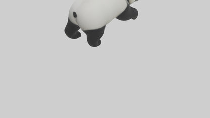 3D model Panda walking model VR / AR / low-poly