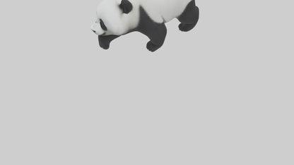 3D model Panda walking model VR / AR / low-poly