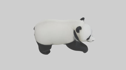 3D model Panda walking model VR / AR / low-poly