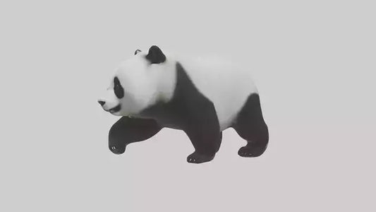 3D model Panda walking model VR / AR / low-poly