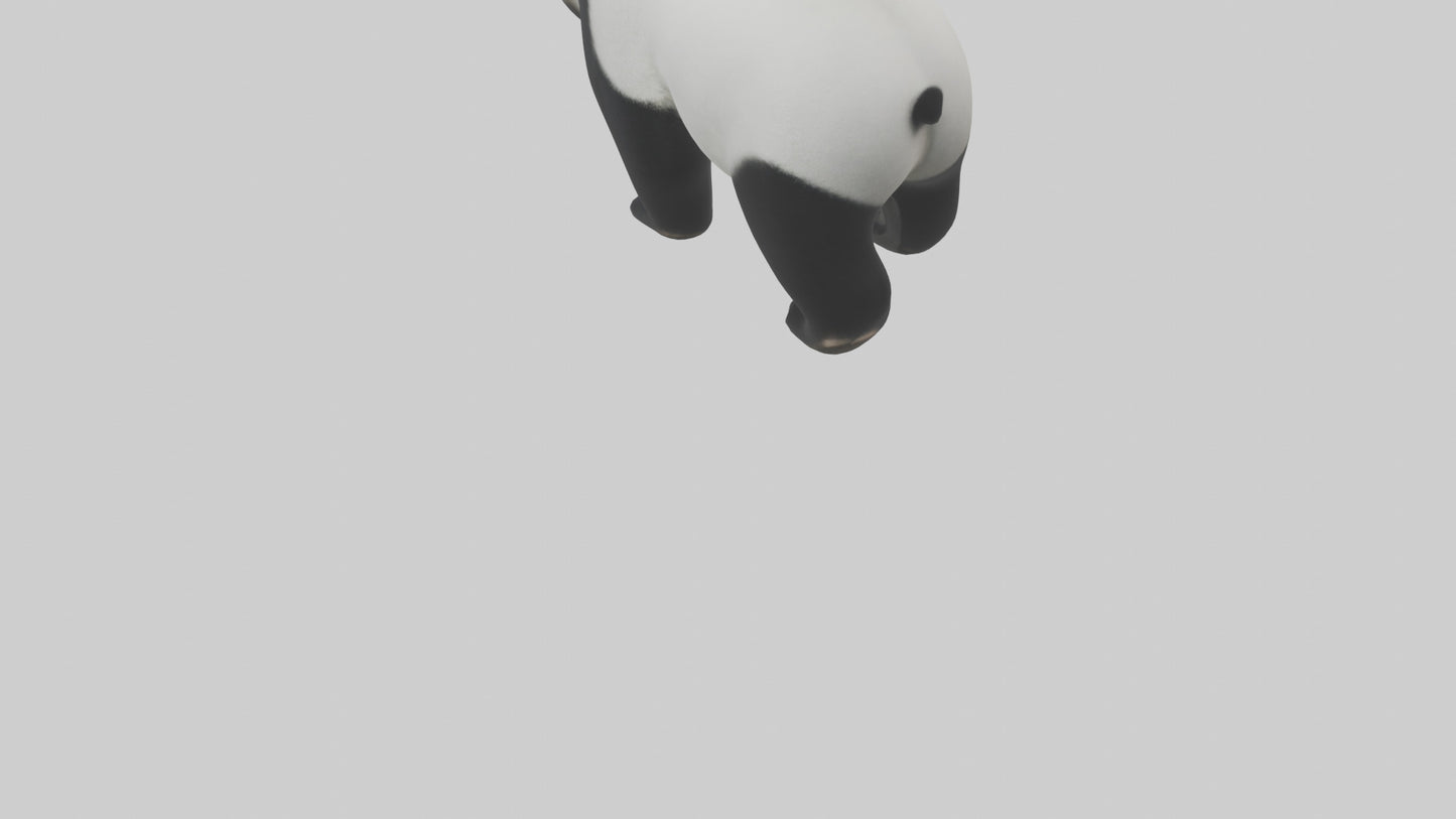 3D model Panda walking model VR / AR / low-poly