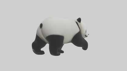 3D model Panda walking model VR / AR / low-poly