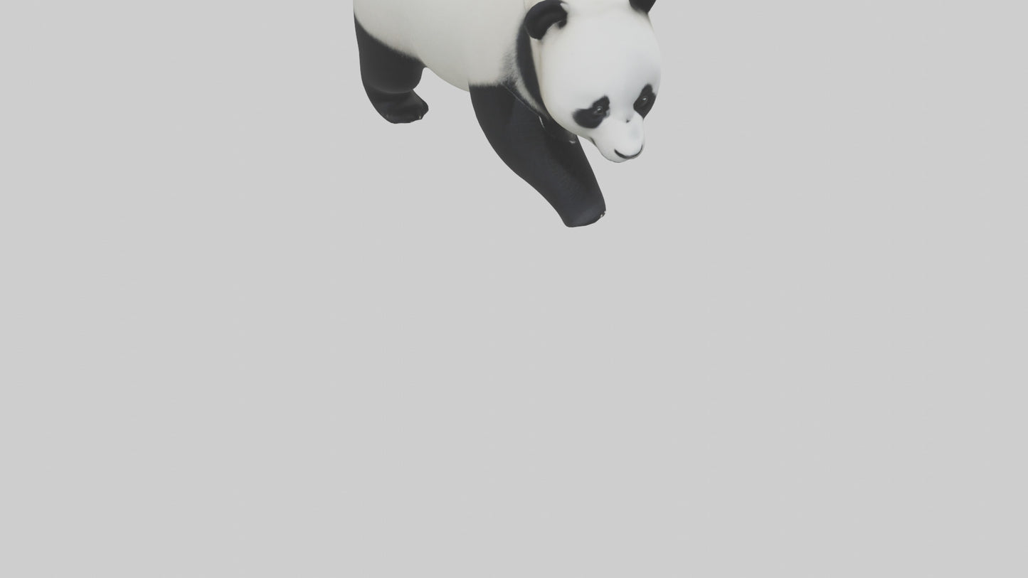 3D model Panda walking model VR / AR / low-poly