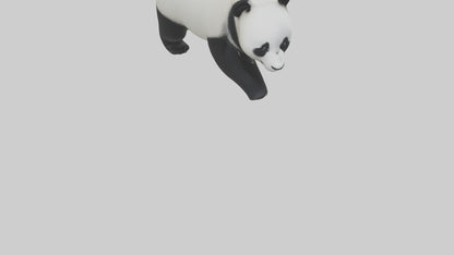 3D model Panda walking model VR / AR / low-poly