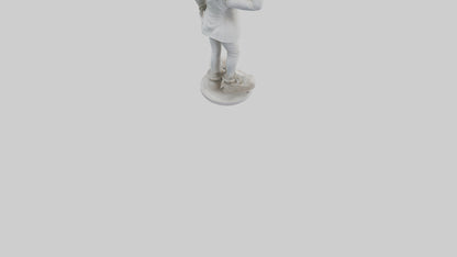 3D model Pantomime Artist statue model VR / AR / low-poly