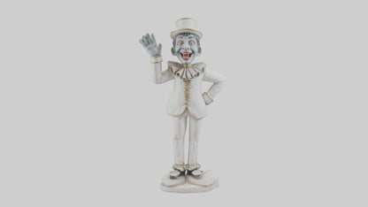 3D model Pantomime Artist statue model VR / AR / low-poly