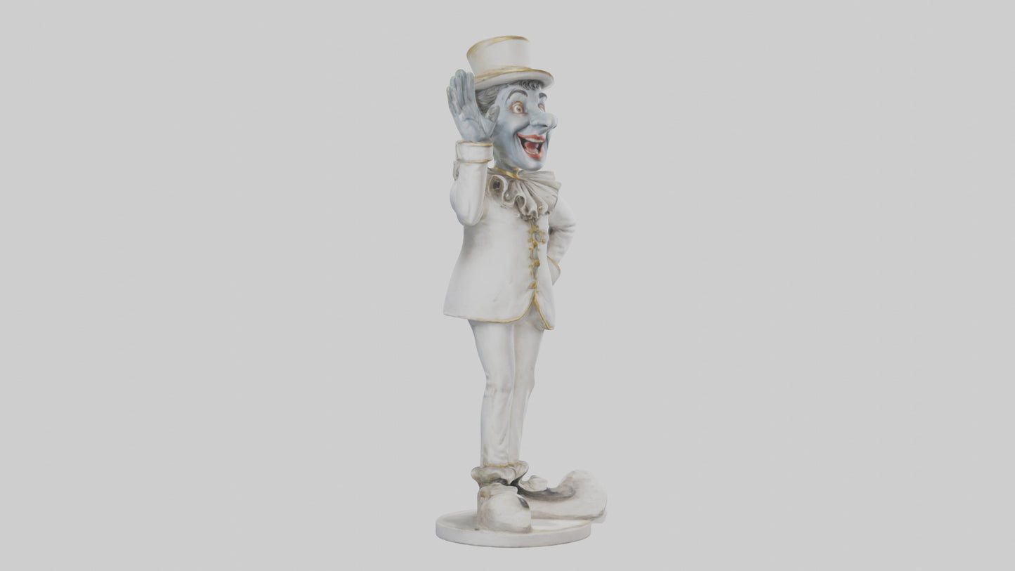 3D model Pantomime Artist statue model VR / AR / low-poly