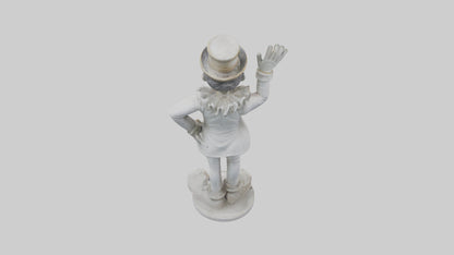 3D model Pantomime Artist statue model VR / AR / low-poly