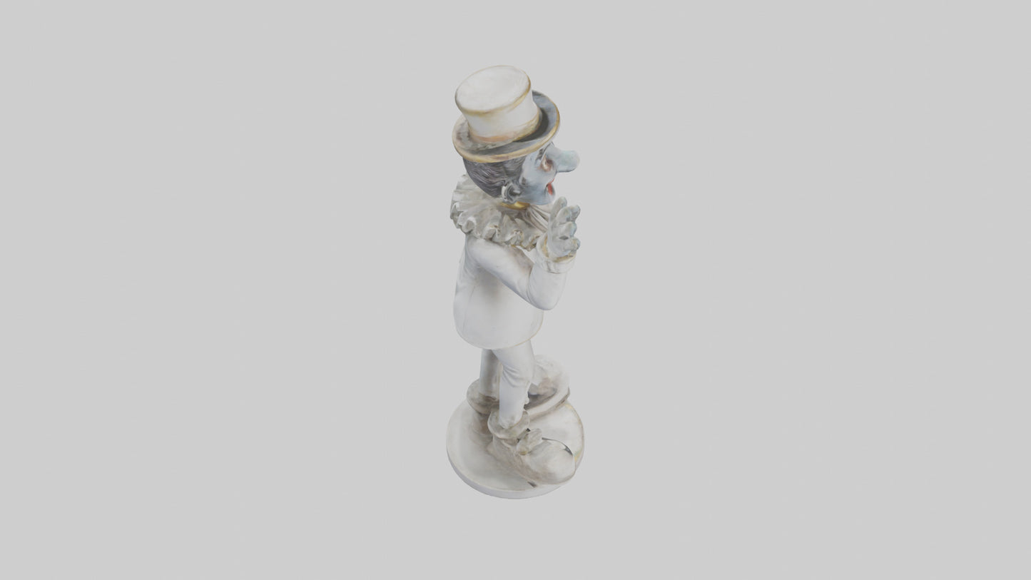 3D model Pantomime Artist statue model VR / AR / low-poly