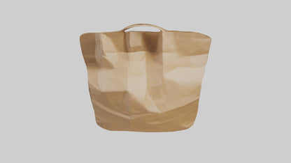 Paper Bag model VR / AR / low-poly