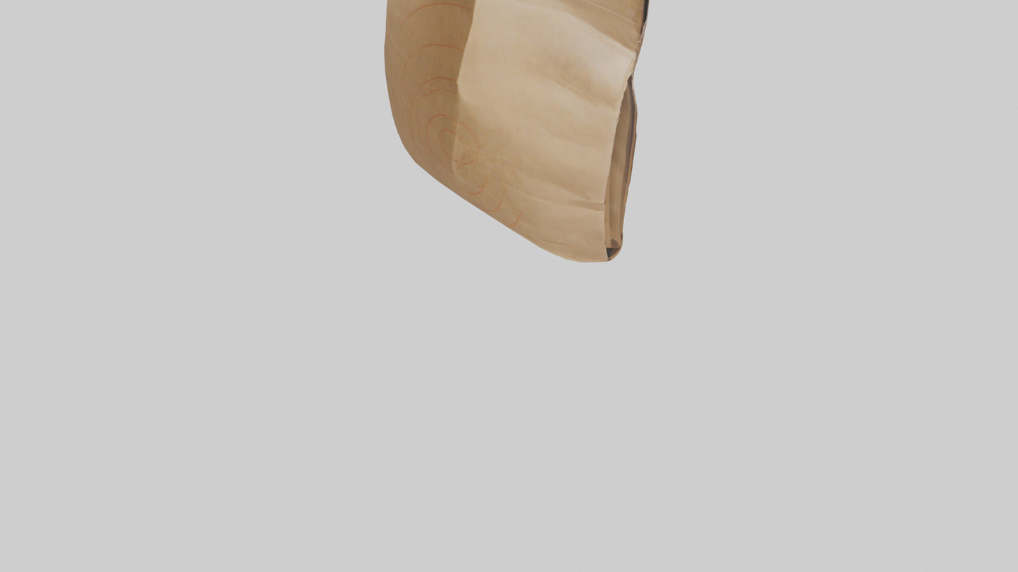 Paper Bag model VR / AR / low-poly