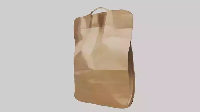 Paper Bag model VR / AR / low-poly