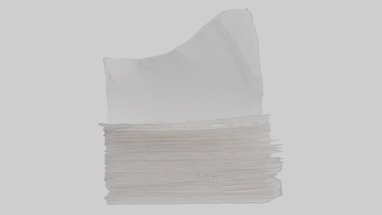 Paper Napkins model VR / AR / low-poly