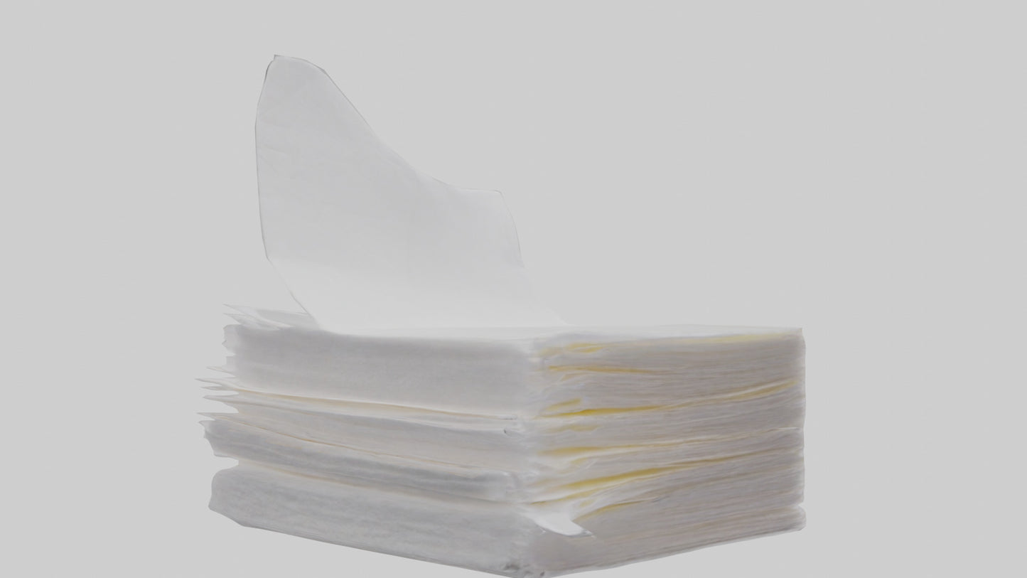 Paper Napkins model VR / AR / low-poly