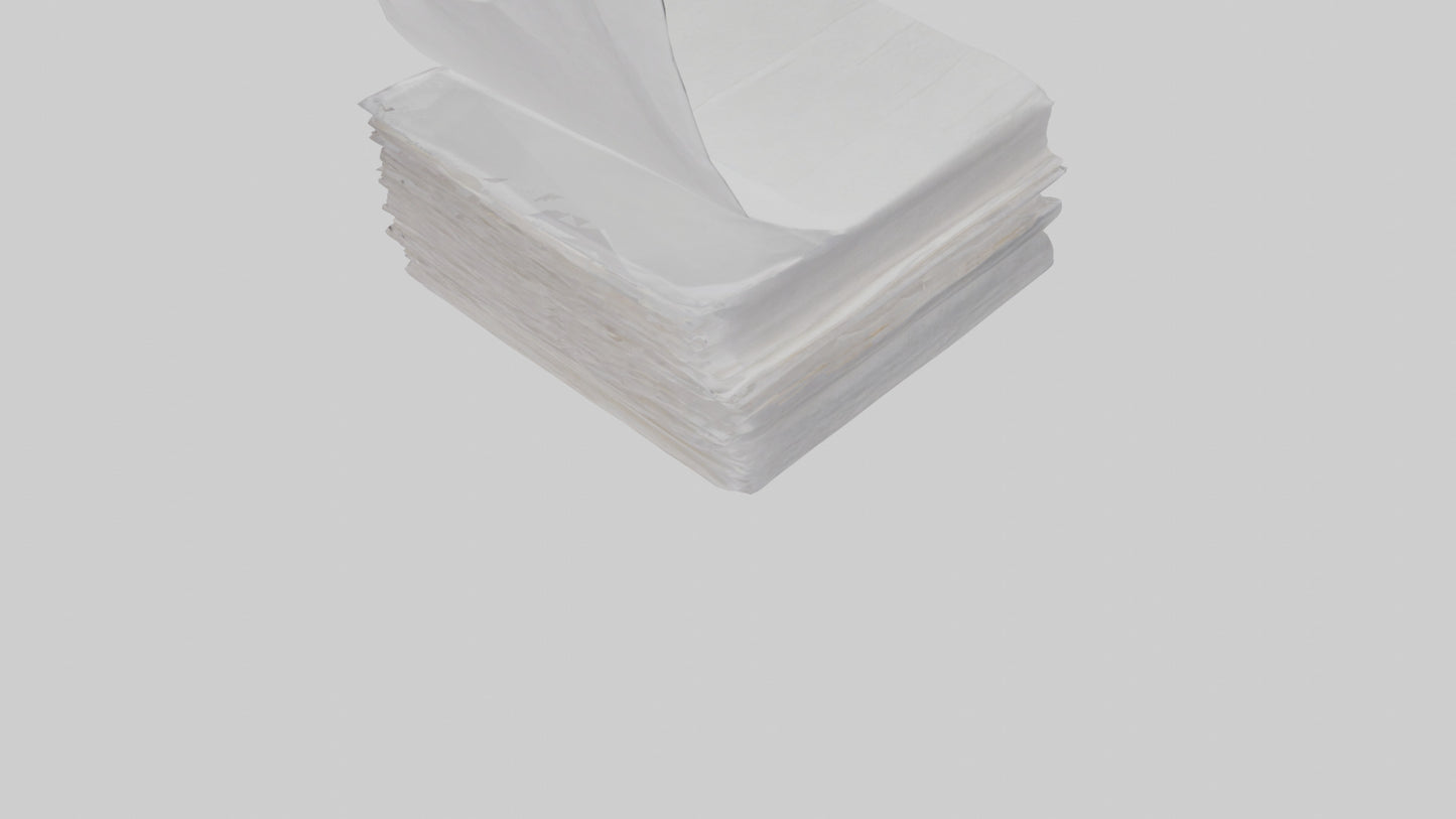 Paper Napkins model VR / AR / low-poly