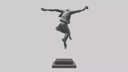 3D model Parkour Jump statue model VR / AR / low-poly