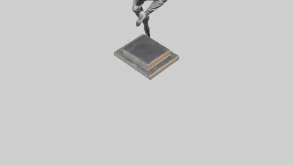 3D model Parkour Jump statue model VR / AR / low-poly