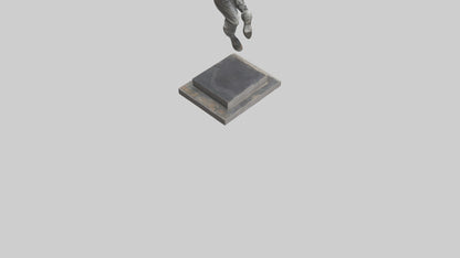 3D model Parkour Jump statue model VR / AR / low-poly