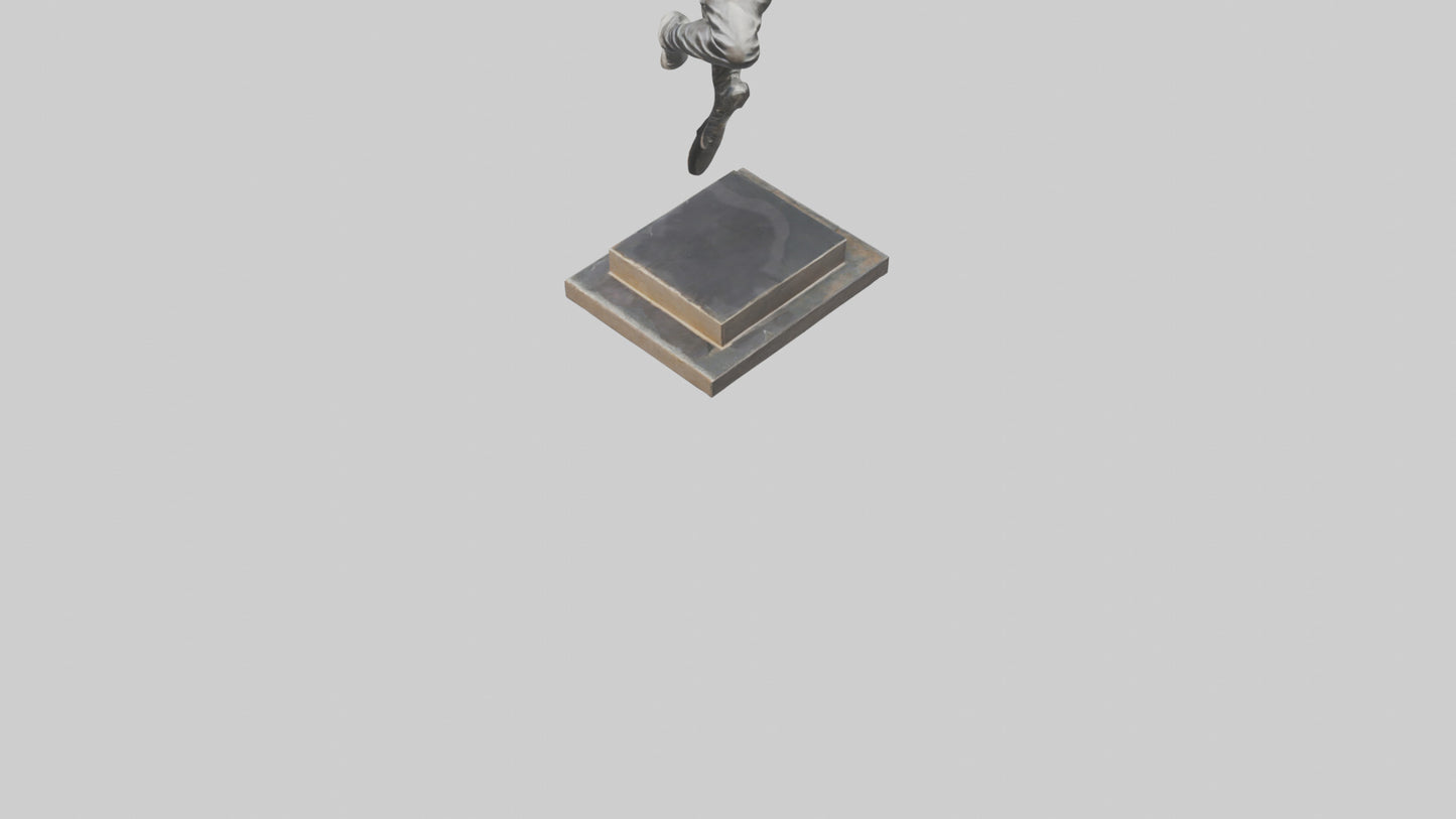 3D model Parkour Jump statue model VR / AR / low-poly