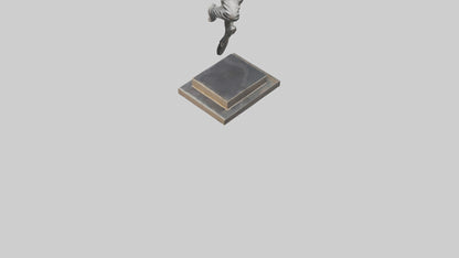 3D model Parkour Jump statue model VR / AR / low-poly