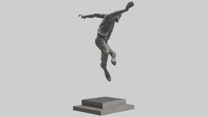 3D model Parkour Jump statue model VR / AR / low-poly