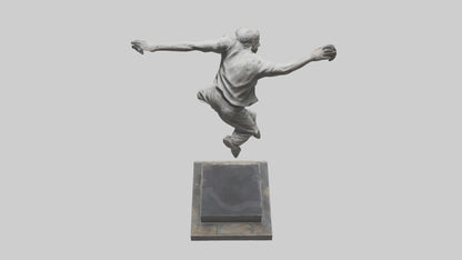 3D model Parkour Jump statue model VR / AR / low-poly