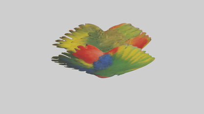 3D model Parrot Heart VR / AR / low-poly